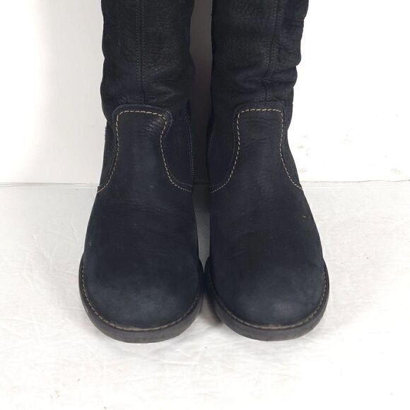 Paul Green Women’s Kendra US8 UK5,5 Knee High Buckle Leather Black Riding Boots - Picture 5 of 12